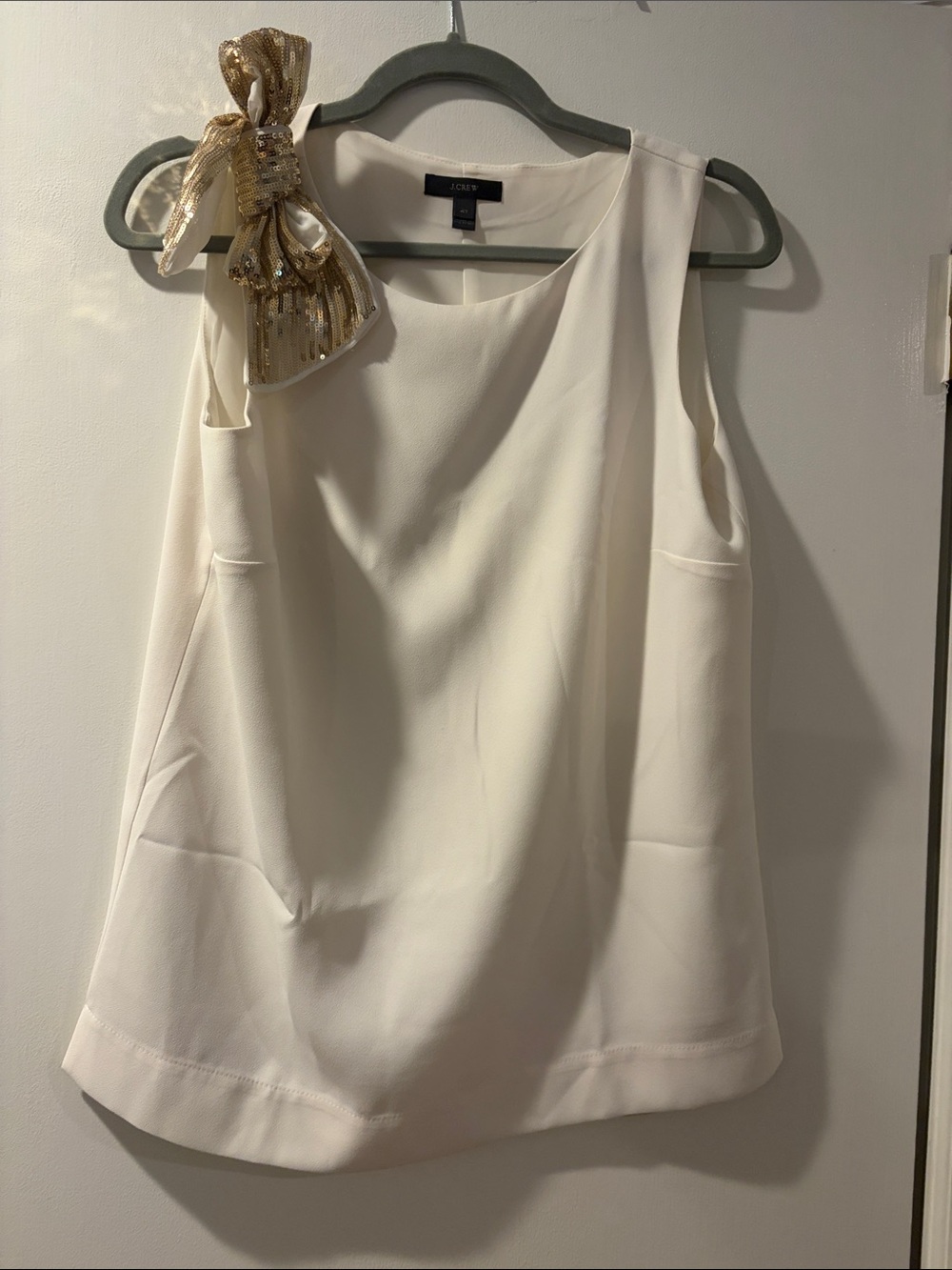J. Crew Ivory Sleeveless Tank Top